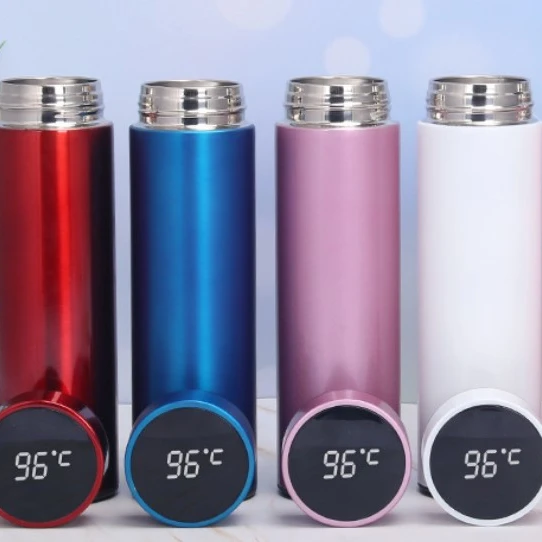 

Factory Custom Thermos Vacuum Stainless Steel smart Water Bottle app With Thermometer