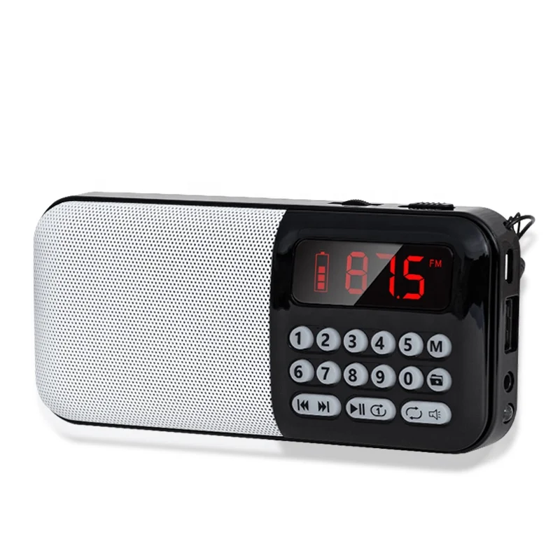

world fm receiver mini radio fm radio portable radio support Tf Card