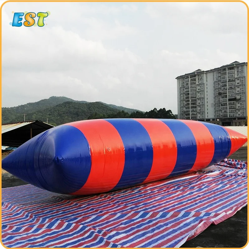 

Floating lake inflatable blob jump hot sale water catapult blob for water sports game, Blue, white, yellow, green,red, or at your request