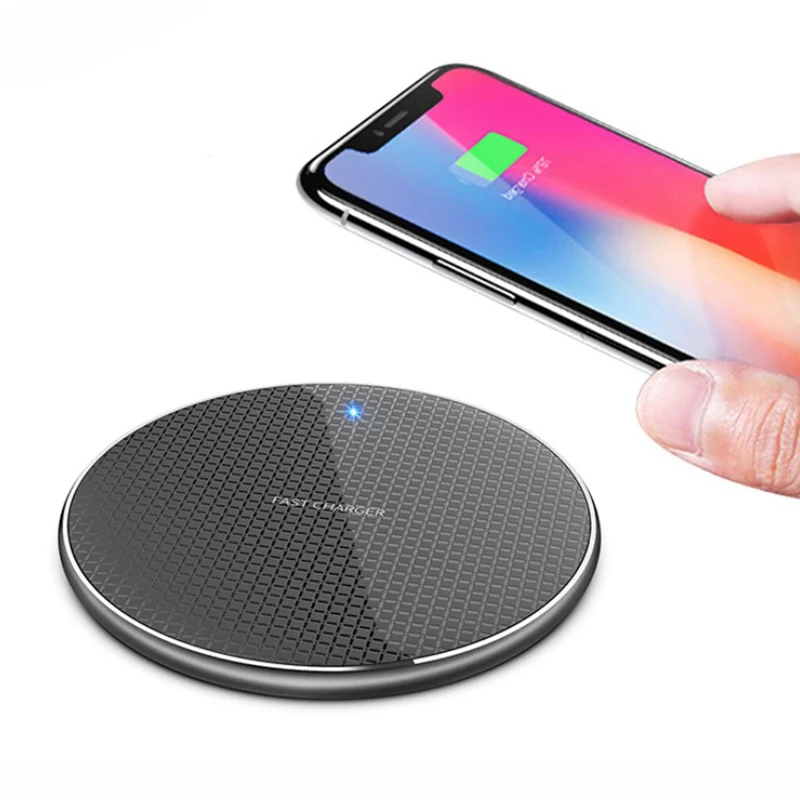 

wholesale Cheap Fast Wireless Mobile Phone Charger Pad, Black/ red / pink / blue / gray