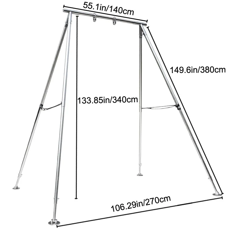 

PRIOR FITNESS 4.6ft~11ft Aerial Yoga frame 600KGS Magnesium Alloy Outdoor Aerial frame