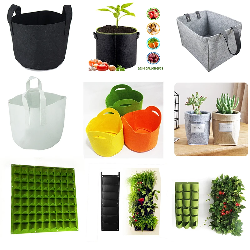 Wholesale Felt Grow Bags Vertical Felt Wall Planter For Garden Buy