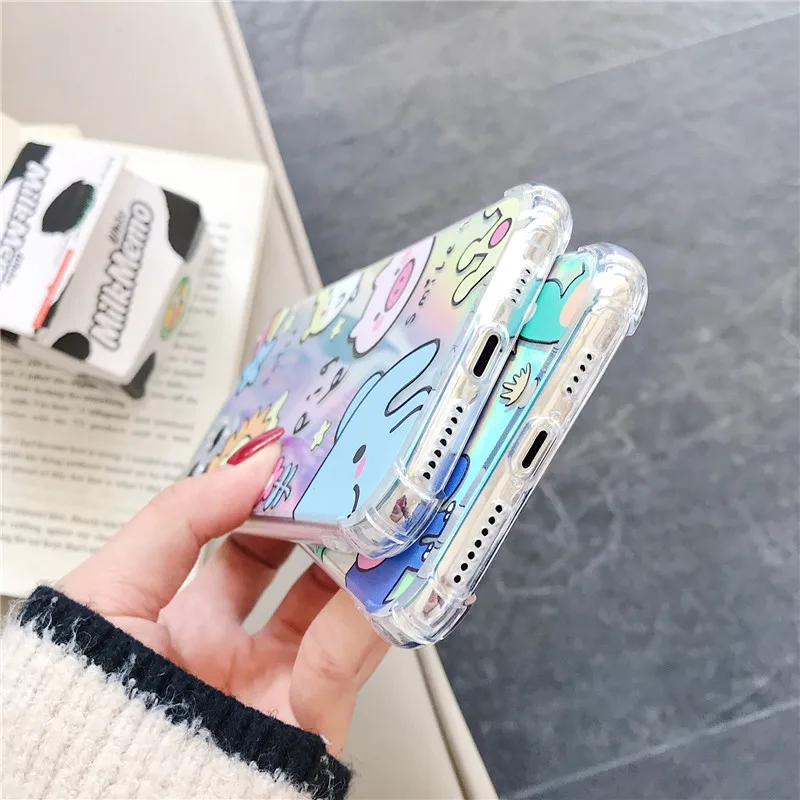 可爱动物硅胶软壳手机壳华为荣耀v30透明防摔手机外壳的iphone华为