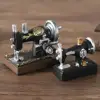Retro resin sewing machine model pendulum office desktop decoration
