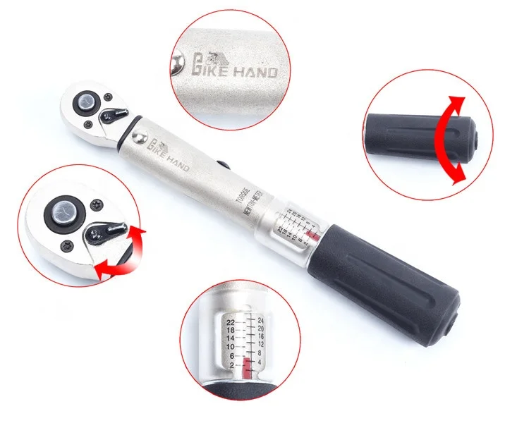 

1/4 Mtb Road Bike Repair Tool Kits Bicycle Torque Wrench Chrome Vanadium Steel Bicycle Wrench Bike Accessory