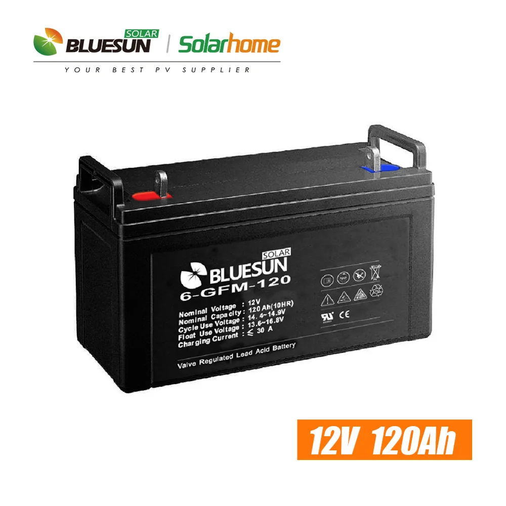 
10kw solar panel system long warranty 12V 200ah Li ion agm gel solar batteries 