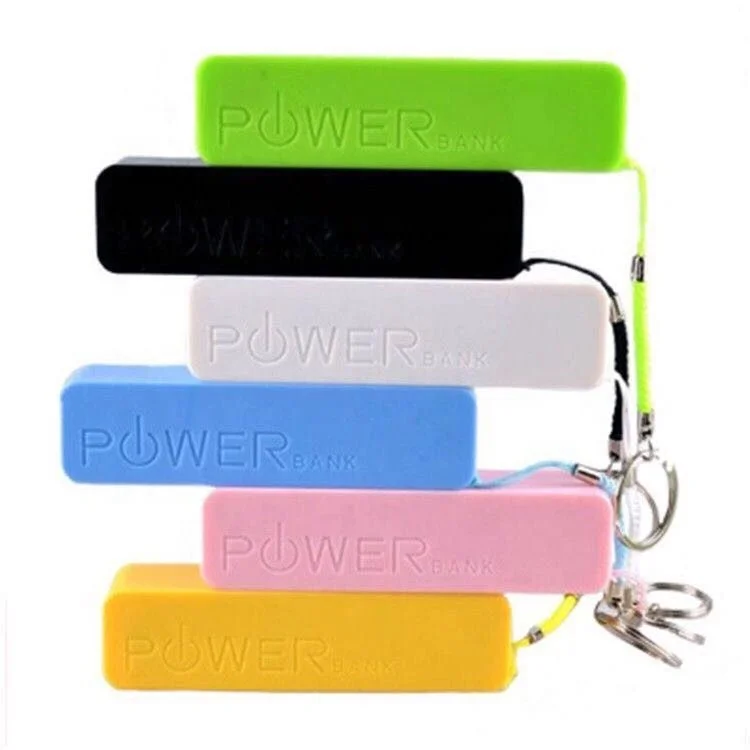 

Hot products 2021 new promotional gift consumer electronics travel portable battery charger power bank 2600mah with key chain, White, black, red, blue etc