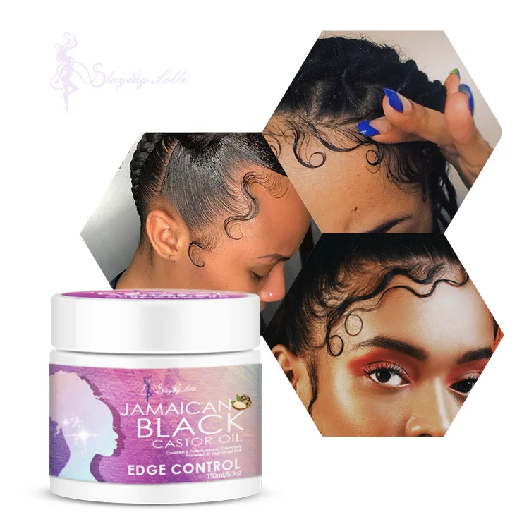 

Black Jamaican Castor Oil No Residue No Flaking Hair Wax Edge Control Wax Strong