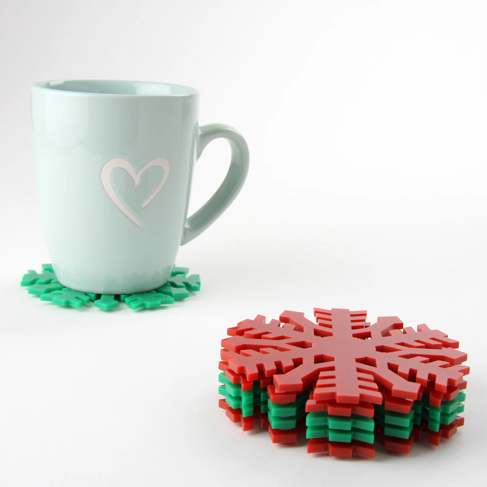 Clear Acrylic Oval Shaped Placemats & Coasters Set Of 4 Acrylic Printed