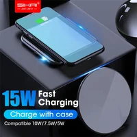 

SIKAI 15W QI Quick Charging Glass Wireless Fast Charger usb tpye c QC 3.0 Mobile phone Station For iphone samsung s9 xiaomi