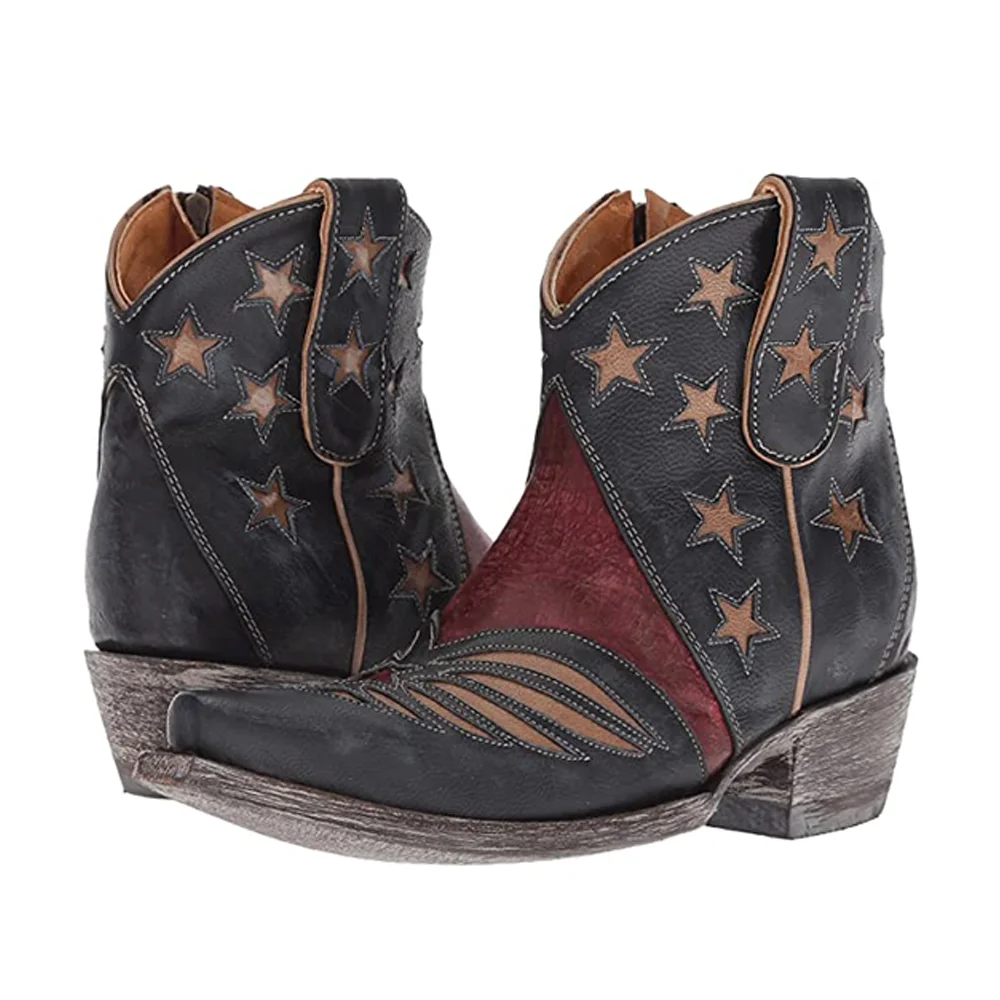 

Women's Star Point Western Short Boots