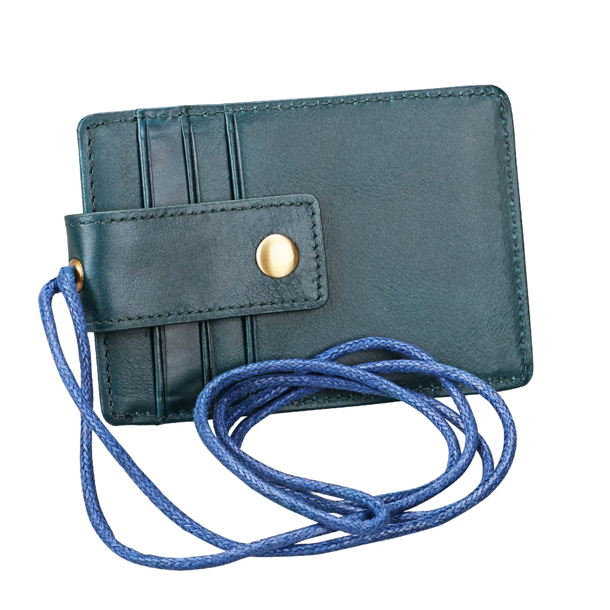 

Digital Printing genuine Leather Buisness Debit Card Holder With Custom Logo, Customized