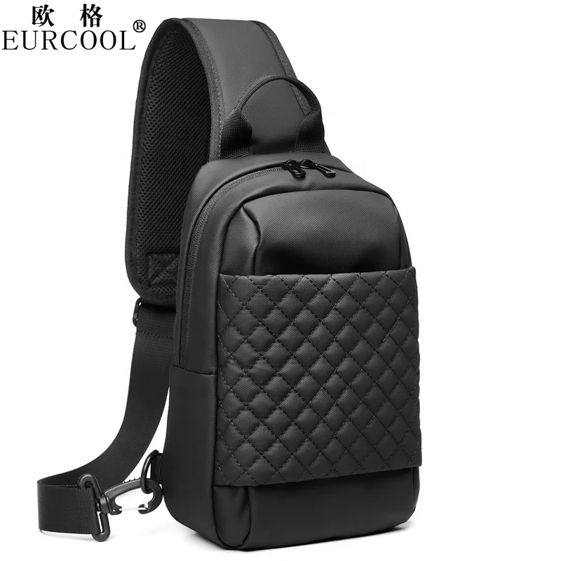 

2022 Factory Wholesale Custom Logo USB Charging Single Shoulder Waterproof Messenger Cross Body Chest Sling Side Bag For Men