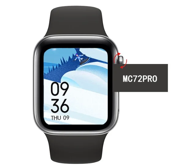 

MC72 PRO Smartwatch with hebrew BT Call 50 Faces Games Custom Dial Knob Button Men Wrist Women Temperature Smart Watch Mc72pro