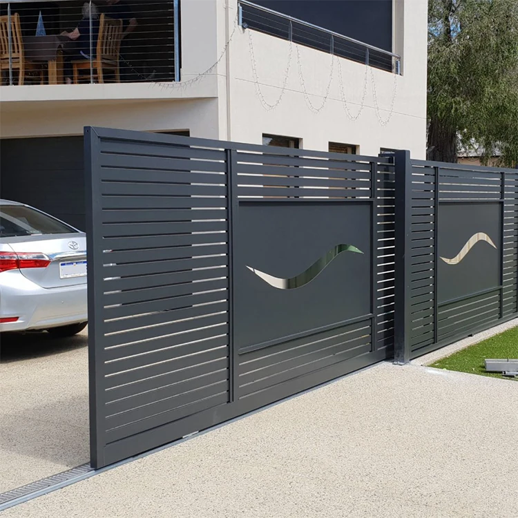 Hs-mg48 House Main Pivacy Screen Security Aluminium Slat Gate Designs ...