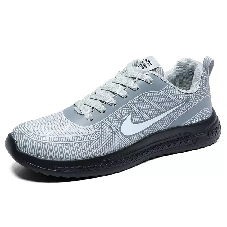 

Low Price Running Sport Sneakers Sport Style Men Breathable Walking Shoes, White yellow
