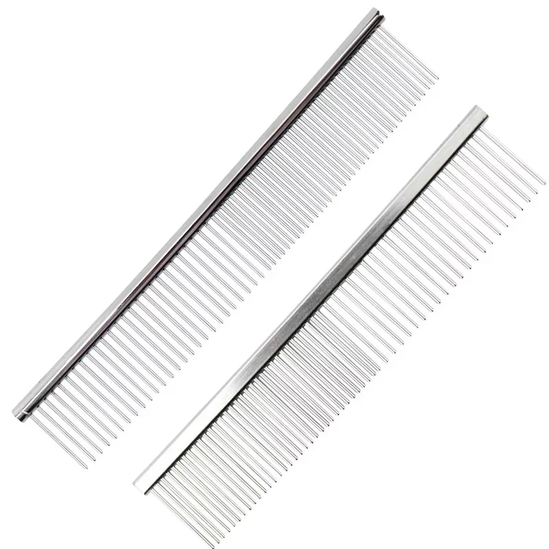 

Pet Grooming Comb stainless steel comb brush for dog and cat pet metal flea remover comb