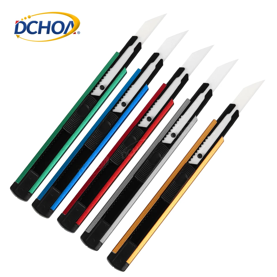 

DCHOA Ceramic Blade Retractable Ceramic Knife Cutter Courier Art Utility Knife Office student Paper Carton Box Open Opener