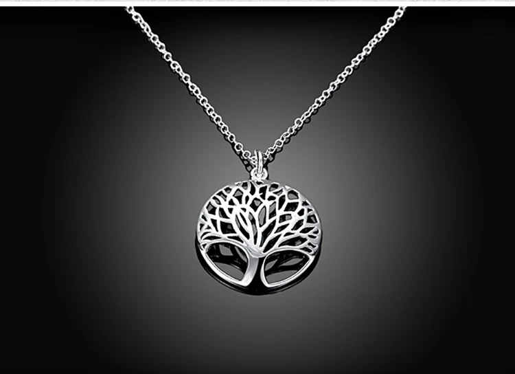 product-BEYALY-Charming Fairy Female Favor Silver Plated Tree Of Life Pendant-img
