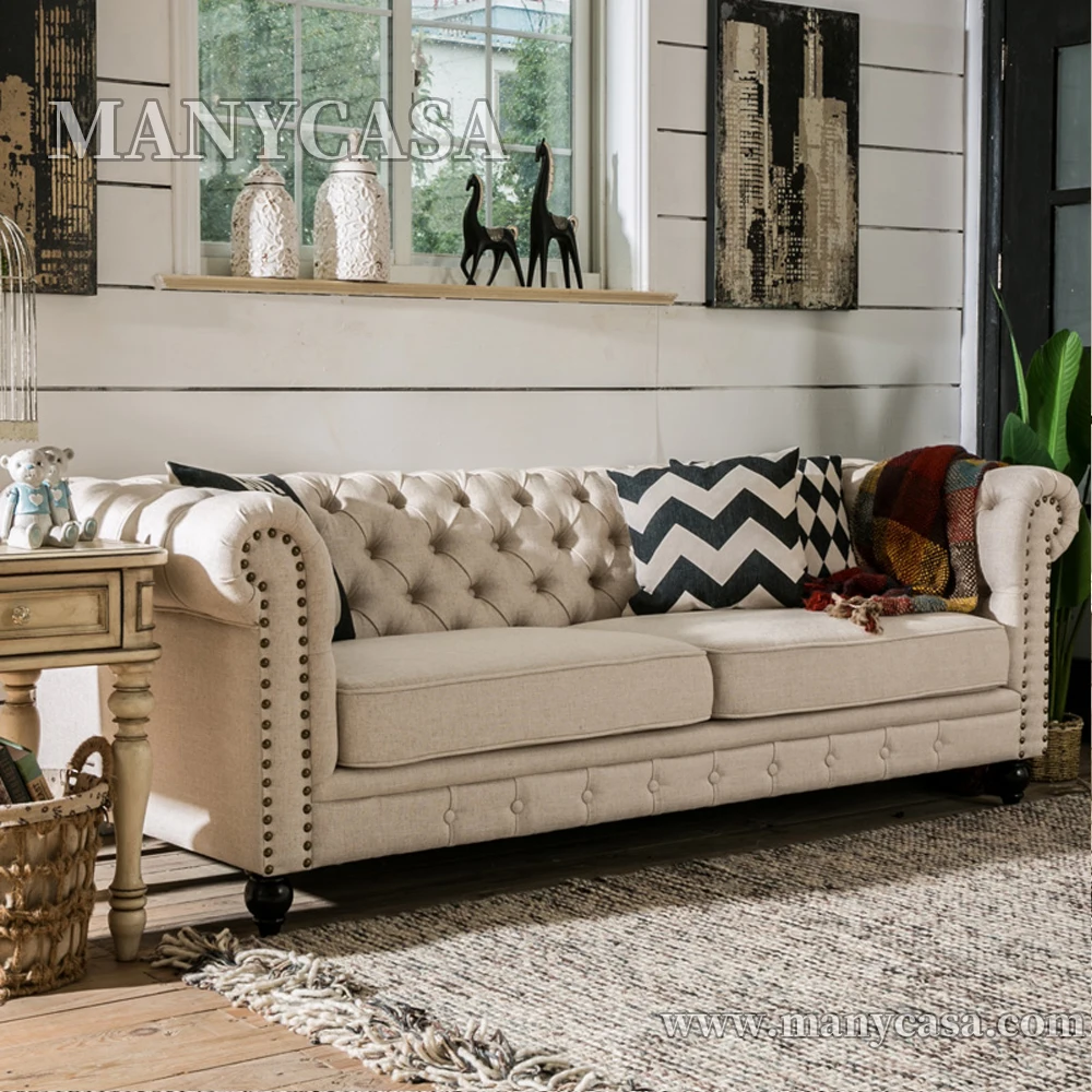 
Italian Leather Sofa Set Living Room Furniture 3 Seater Luxury Wooden Sofa Set Chesterfield 