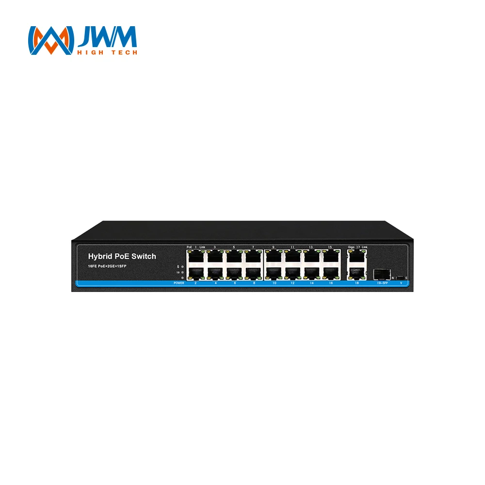 

16*10/100M POE+2*1000+1SFP ports POE Switch