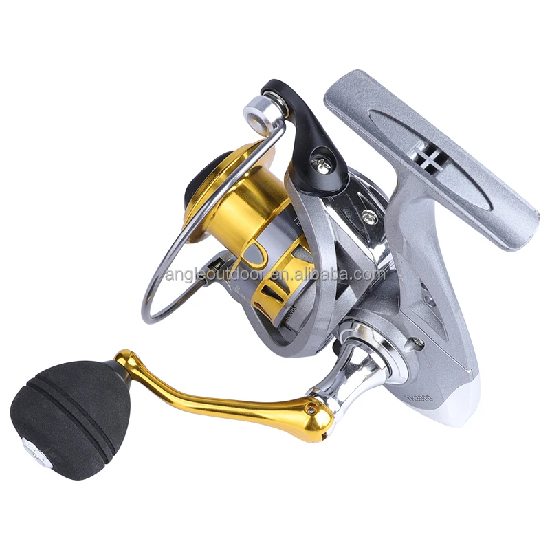 Hot Sale Powerful Long Casting 5.2:1 Gear Ratior Metal Spincasting Reel Fishing Spinning Wheel Reels  Spinning Reel for Stream