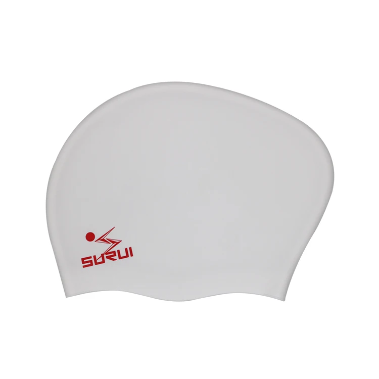 

Waterproof Ear Protection Ladies Long Hair Silicone Swimming Cap, Customized