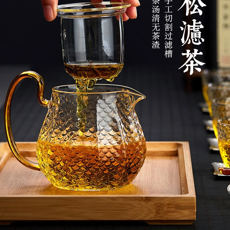 
Chinese 600ml High Borosilicate Glass Teapot With Infuser 