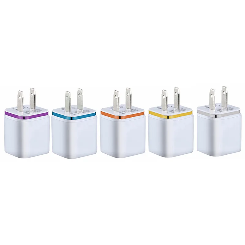 

Dual USB Phone Charger Adapter For iPhone X XR 8 7 Fast Charger Wall Travel Charger Usb US Plug for Samsung S9 For Xiaomi Mi8, Mix