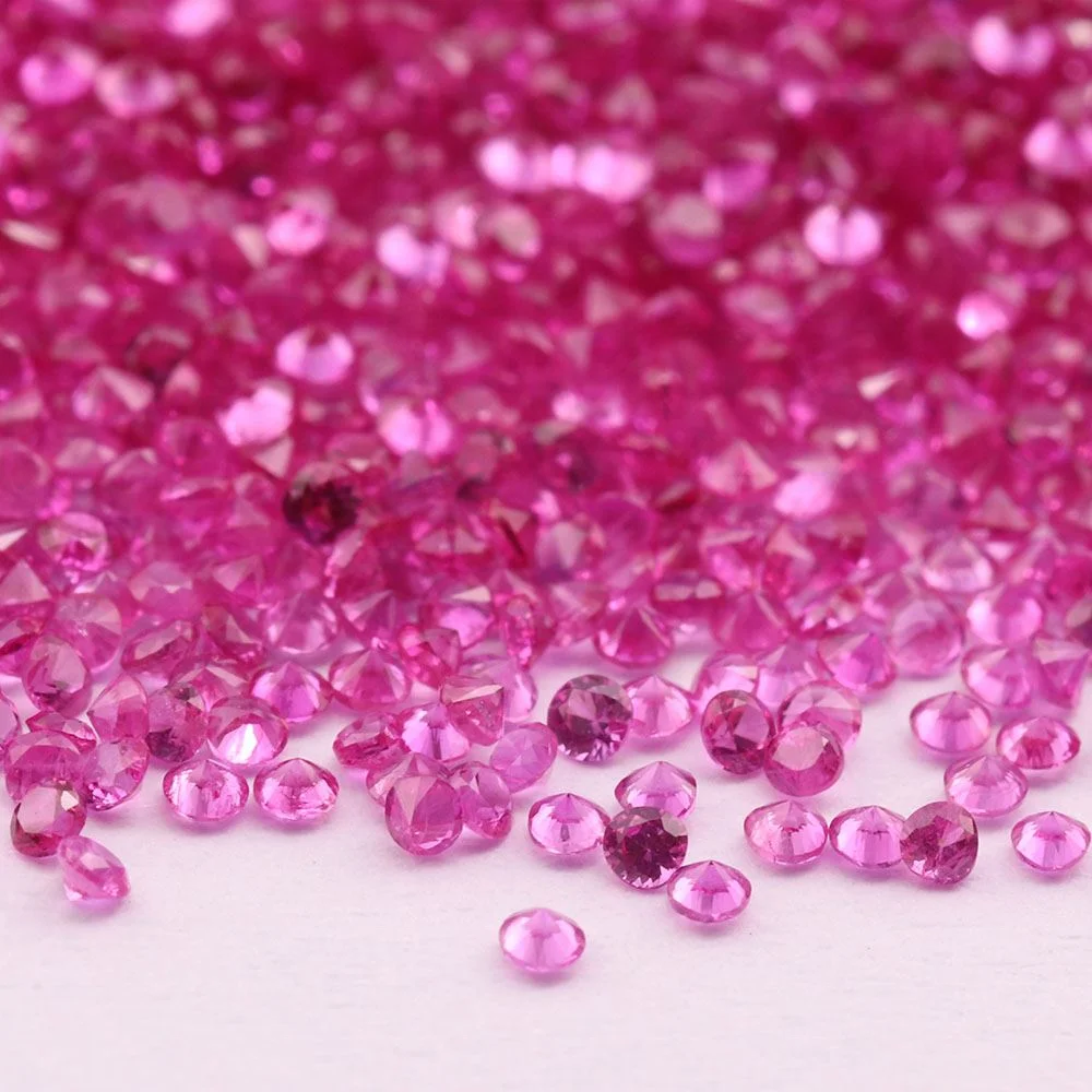 

alibaba hot sale corundum ruby stone round cut ruby precious stone price