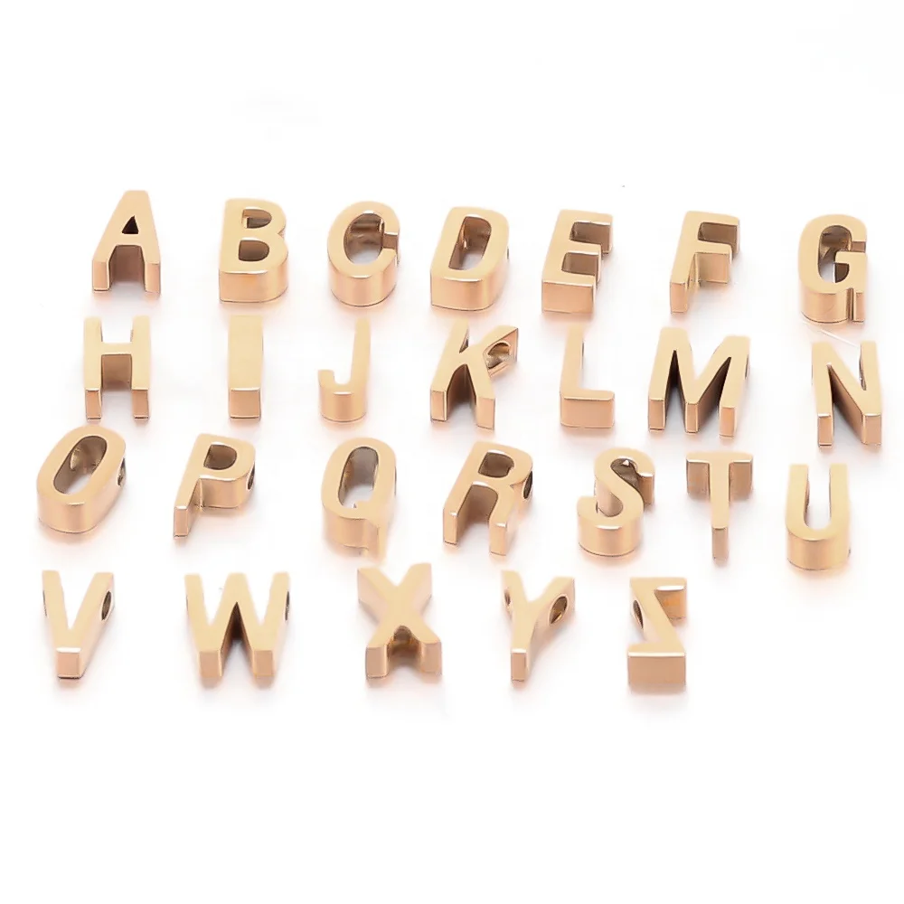 

Letters Beads Bracelet Charms DIY Jewelry Making Spacer Beads Necklace Findings Components Accessories