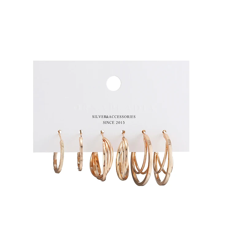 

Low price new type macrame fashion jewelry 2020 large hoop earrings