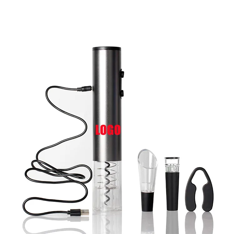

Corkscrew manufacture custom FBA Dropshipping Automatic Rechargeable Battery Cordless Air Pump electric wine bottle opener