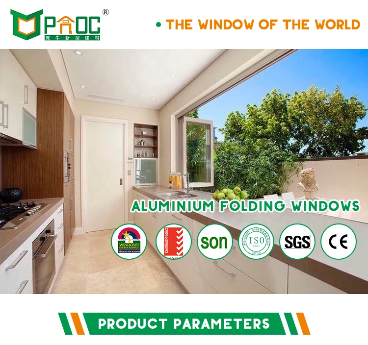 malaysia aluminium accordion folding window door for bathroom