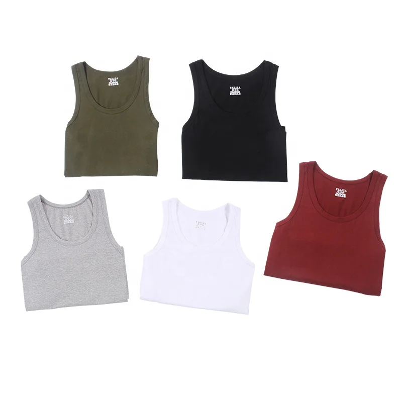 

Newest design cheap organic ribbed pure cotton sports fitness tank top vest for men 2021, Black/gray/white/wine red/green