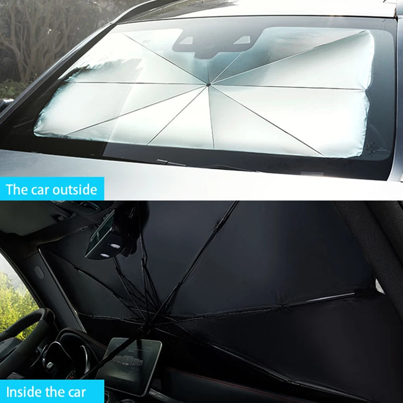 
Car Sun Shade Protector Parasol Auto Front Window Sunshade Covers Car Sun Protection Umbrella Windshield Protection Accessories 