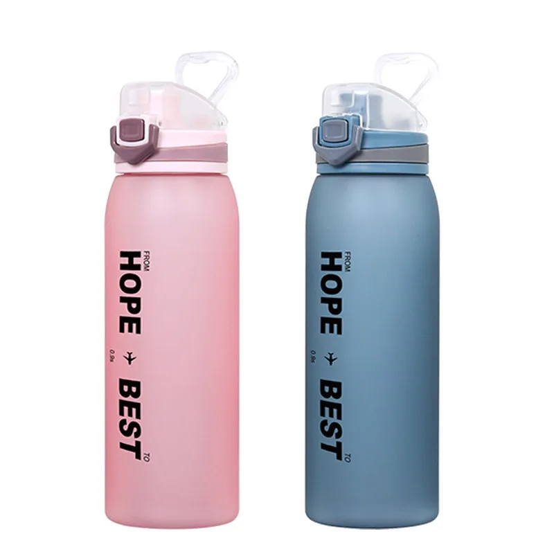 

2021 new amazon 900ml BPA Free Portable Plastic Water Bottles Tritan material cup custom color packing, Customized color