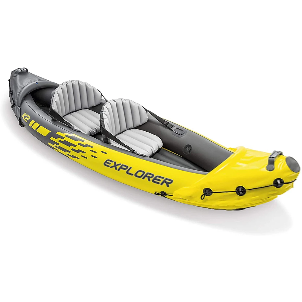 

Newbility kayak fishing inflatable boat rubber boat Outdoor two person canoe, Yellow