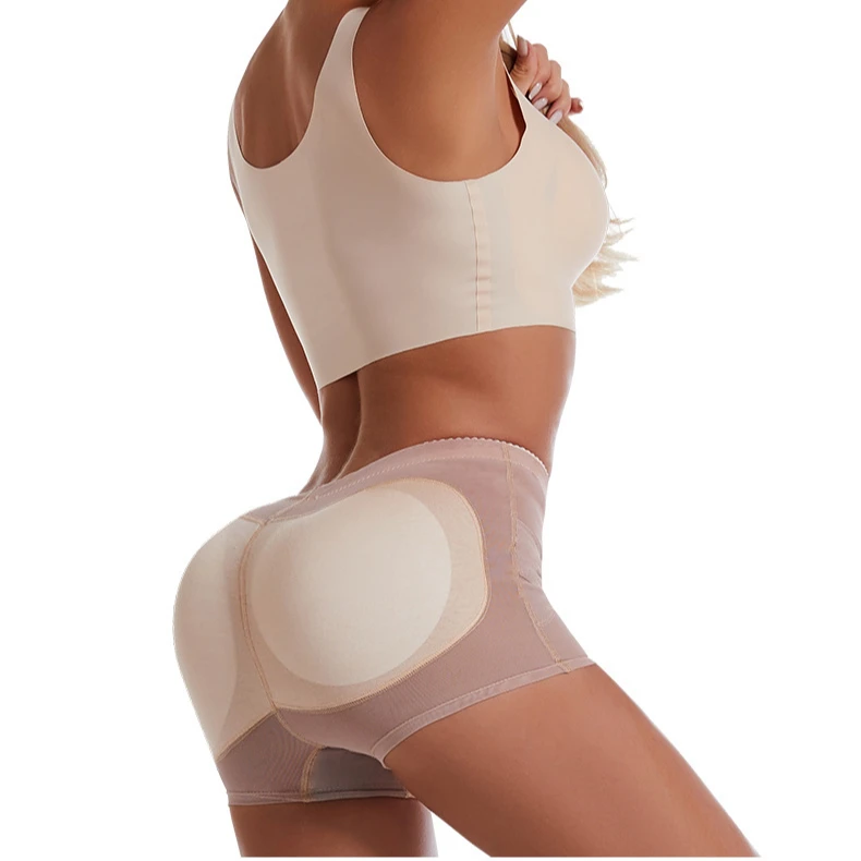 

2021 Women's Padded Butt Lifter Panty High Waist Tummy Control Shapewear Fake Ass Briefs