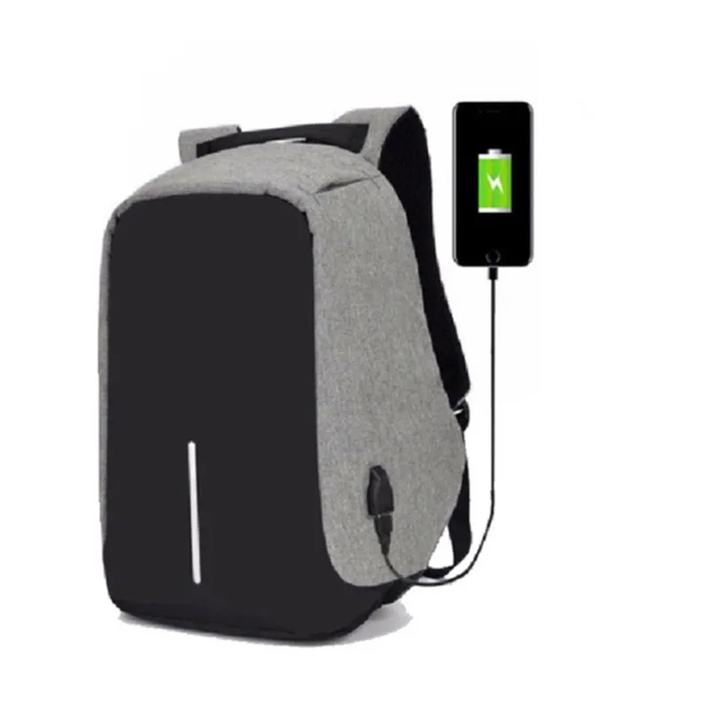 

Factory college school bookbag men business computer anti theft laptop backpack bag with USB charging port