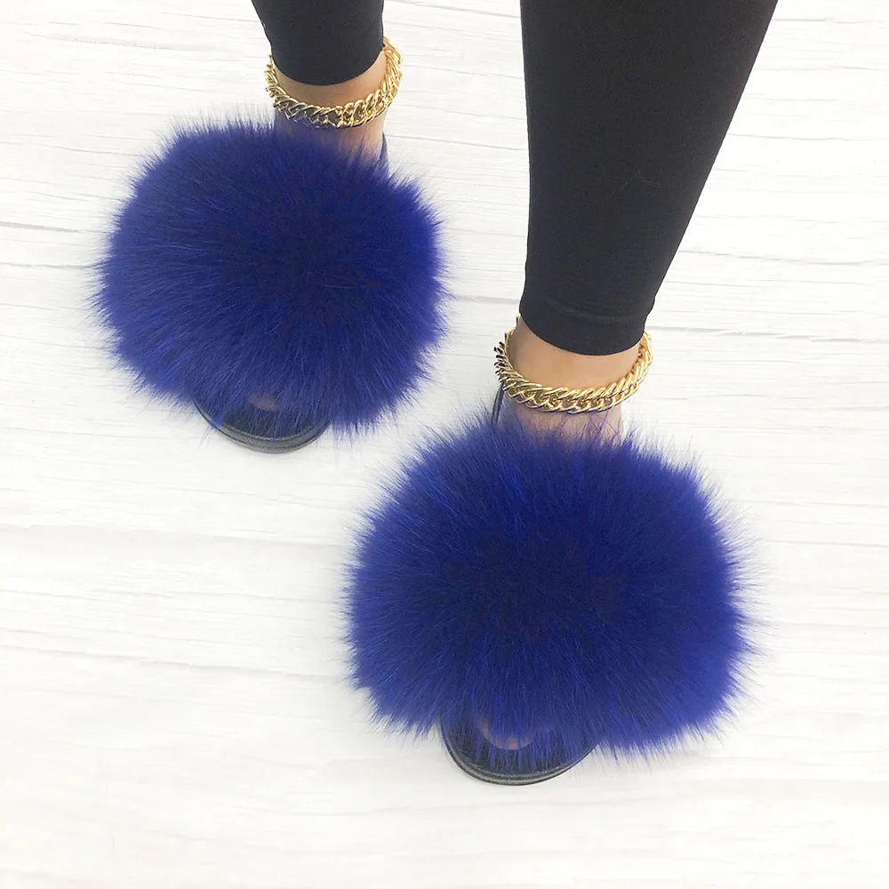 

Manufacturers selling styles fashion fur slippers fur slippers for women fur slides with purse set, Customer's request