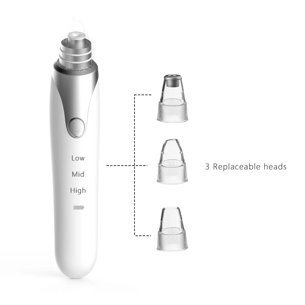 

Extractor Insutrument Blackhead Solution Facial Cleaner Ultrasonic Black Head Removal Instrument, White,support customized