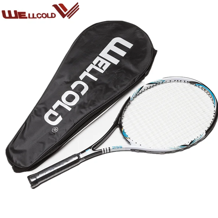 

China manufacturer tennis racket carbon fiber with high quality for wholesale, Red/blue