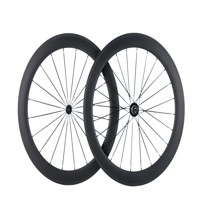 

TB2116 WINDX 3K matte Carbon Bike Wheels 60 Depth 25 Width Tubular R13 Bearing Hub wheelset, Black