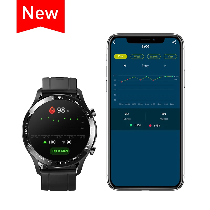 

J-Style 2051E-R 24 hours Step Sleep monitor sport wristband fitness tracker SpO2 watch smartwatch