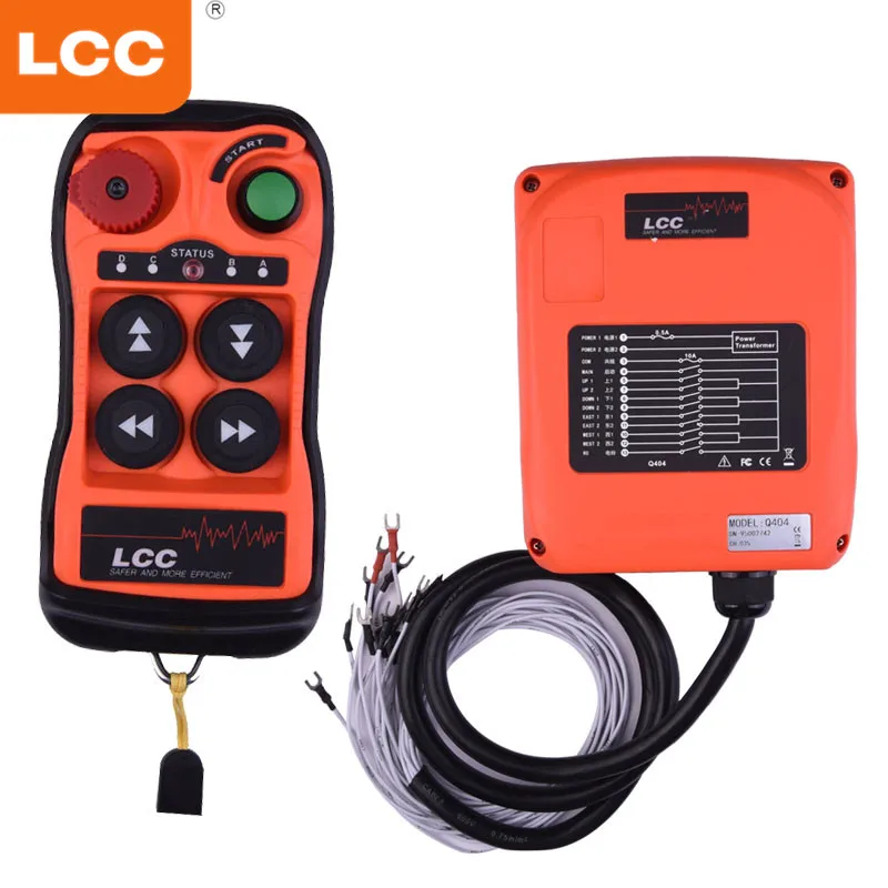 

Q404 LCC Factory telecrane radio industrial wireless remote control for crane hoist