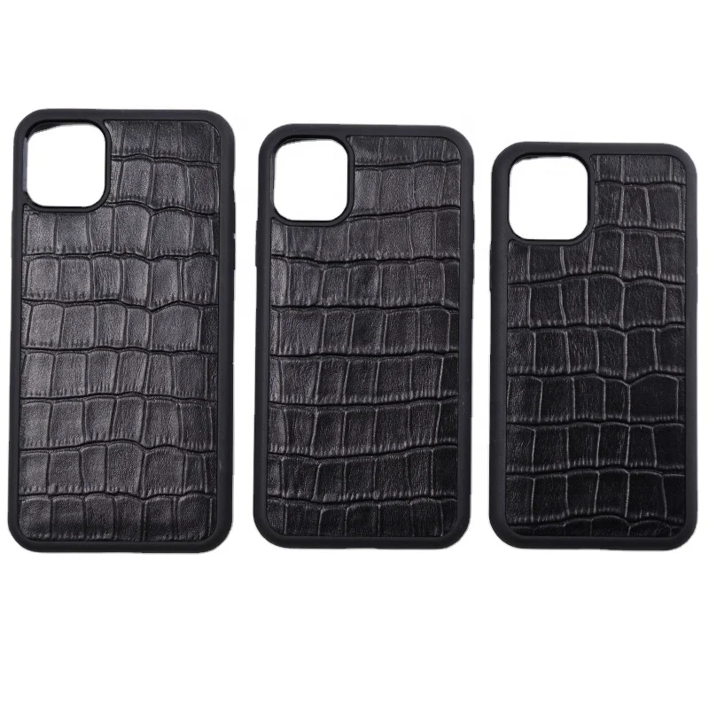 

Classic Customized Real Crocodile Pattern Cell phone Cover For iPhone 12 Pro Max Genuine Leather Mobile Phone Case