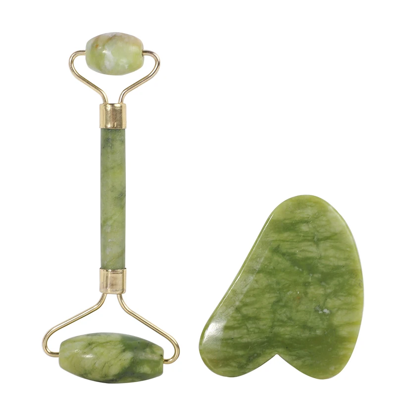 

Cheap price facial jade roller and gua sha tools set guasha face massage