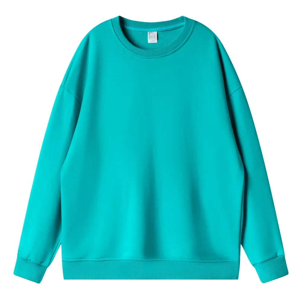 

High Quality Multi-Color Crew neck Pullover Custom Logo Dropped Shoulder Unisex Sweatshirt