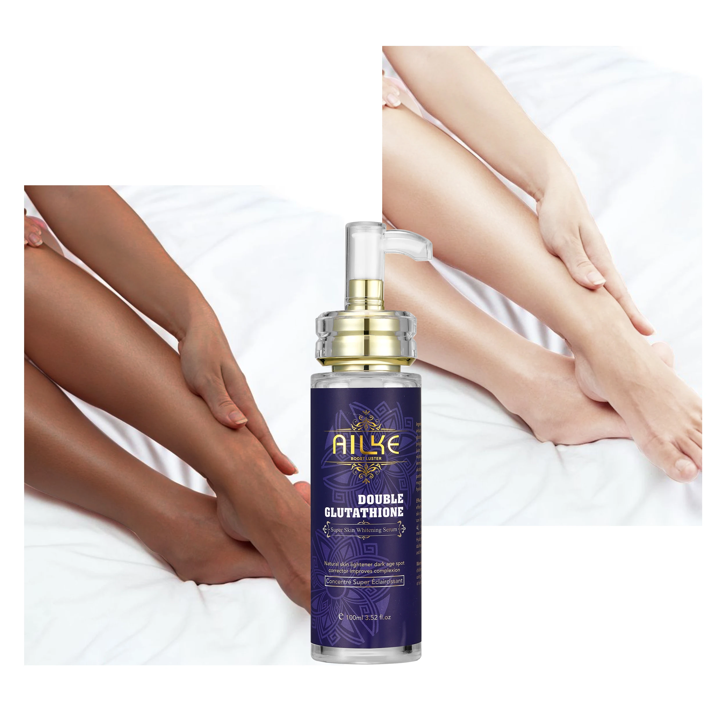 

AILKE Get Rid Of Dark Knuckles In 7 Days Serum Natural Skin Lightener Dark Age Spot Corrector Super Whitening Serum, White